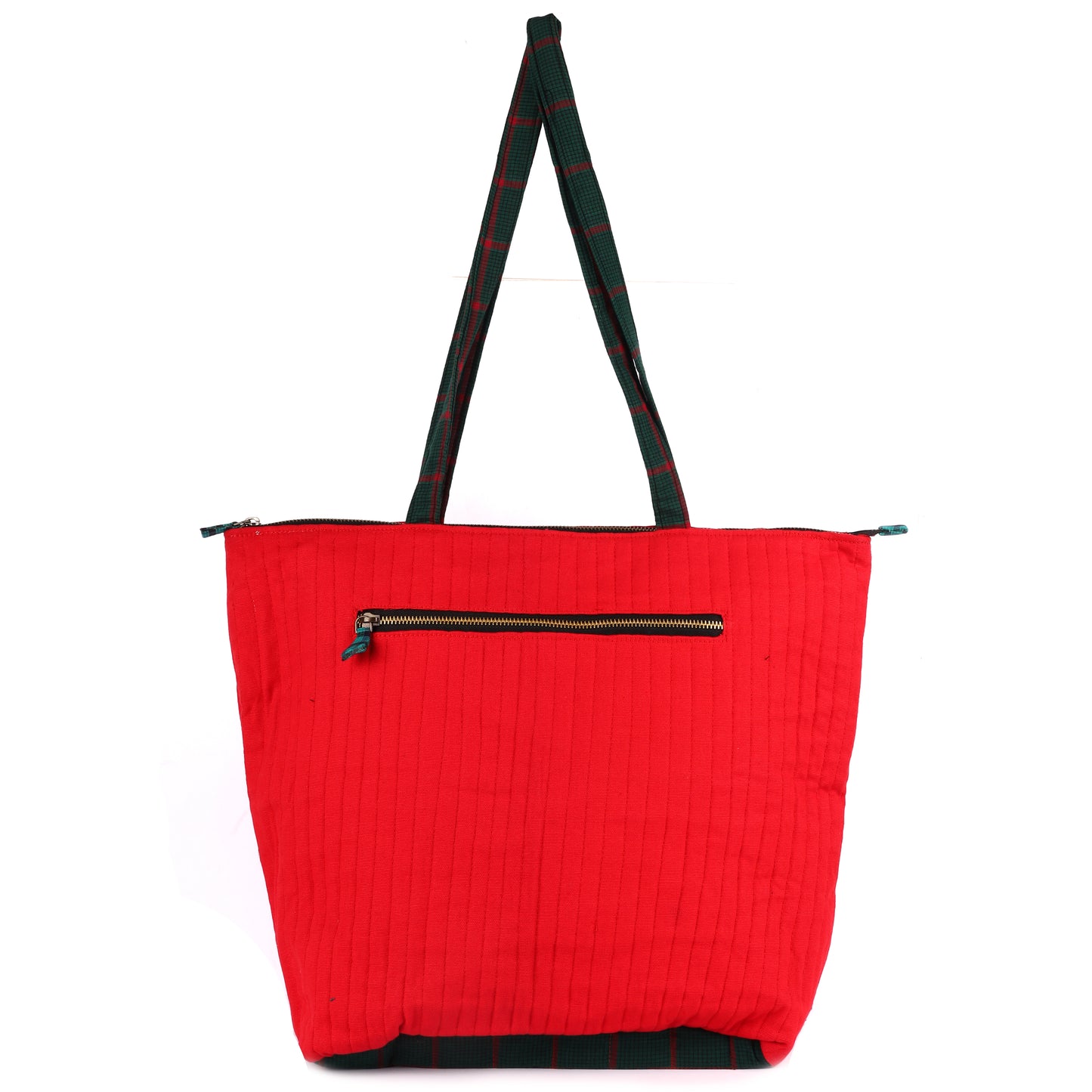 Tote Bag Truck Hand-Emboidered Female Gamcha Fashion  Fabric Red  BAG09