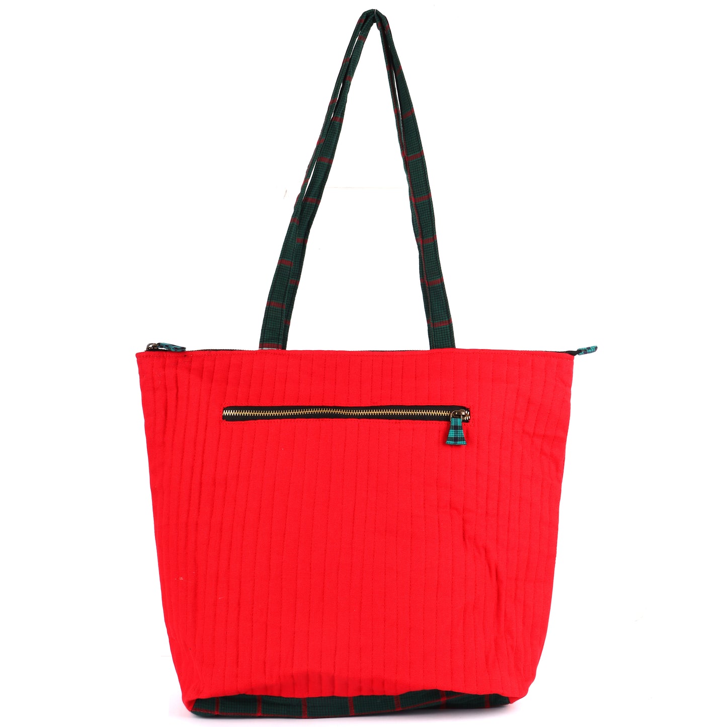 Tote Bag Pili Taxi Hand-Emboidered Female Gamcha Fashion  Fabric Red  BAG08