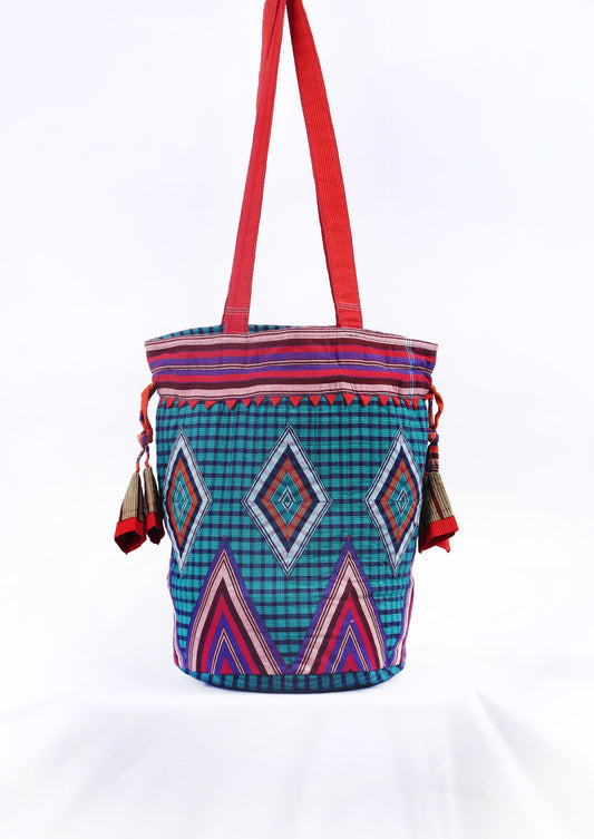 Hand Embroidered Gamcha Potli Tote Bag PTB-05