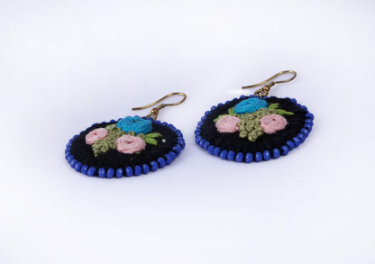 Handcrafted Gamcha Fabric Earings